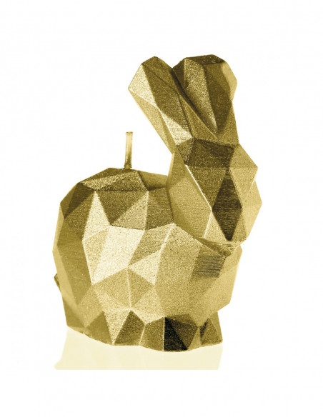 Świeca Rabbit Low-Poly Classic Gold Small
