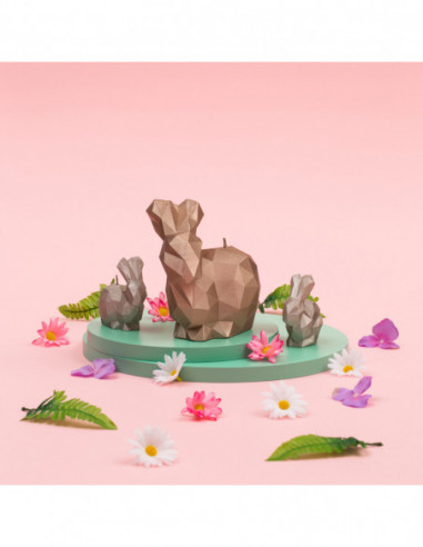 Świeca Rabbit Low-Poly Red Small