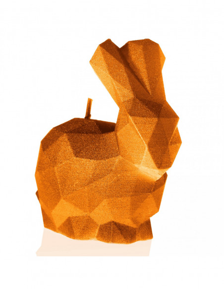 Świeca Rabbit Low-Poly Orange Small