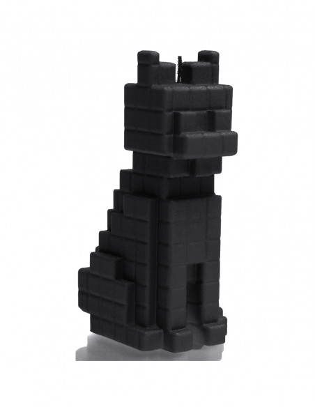 Świeca Cat Pixel Black Matt