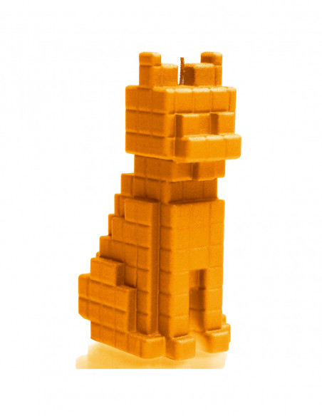 Świeca Cat Pixel Orange