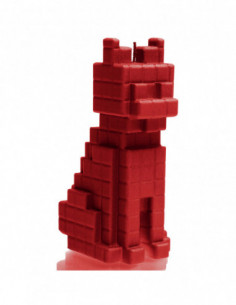 Świeca Cat Pixel Red