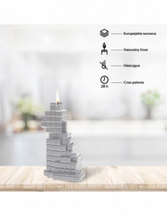 Świeca Cat Pixel Silver 2