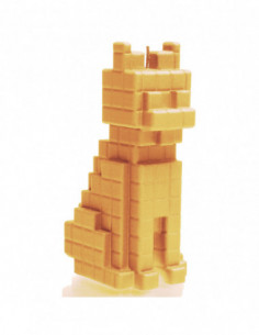 Świeca Cat Pixel Yellow