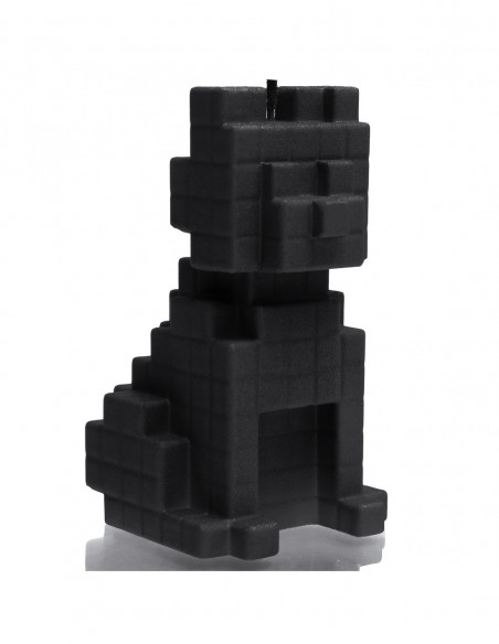 Świeca Dog Pixel Black Matt