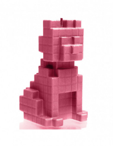Świeca Dog Pixel Pink