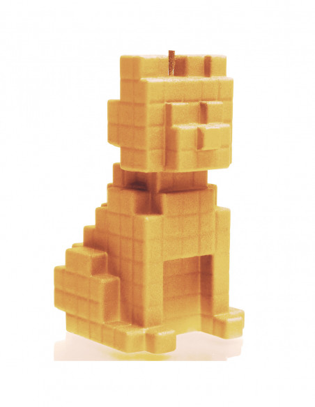 Świeca Dog Pixel Yellow