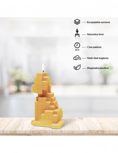 Świeca Dog Pixel Yellow