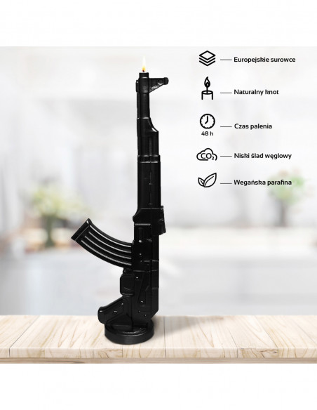Świeca Kalash Gun Black Metallic