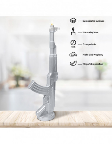 Świeca Kalash Gun Silver