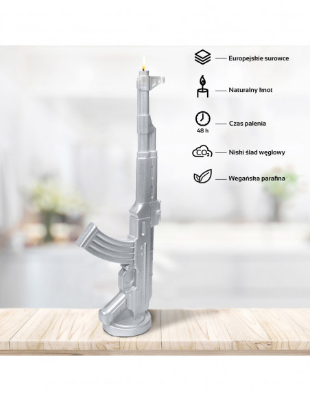 Świeca Kalash Gun Silver