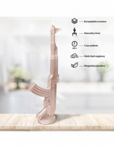Świeca Kalash Gun Rose Gold 2