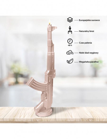 Świeca Kalash Gun Rose Gold