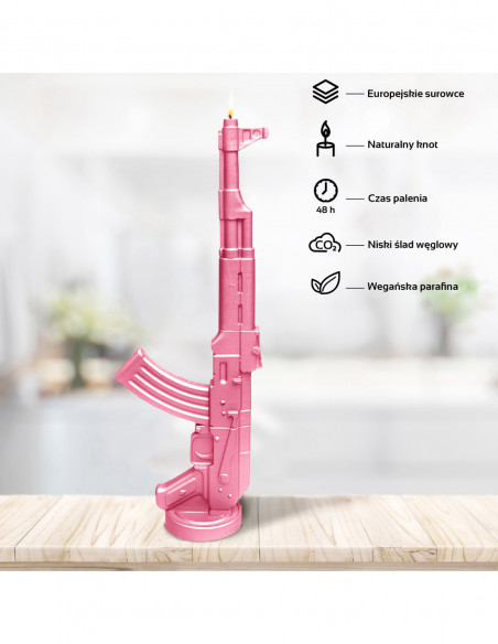 Świeca Kalash Gun Pink