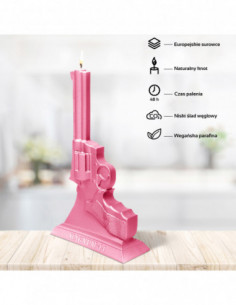 Świeca Magnum Pink 2