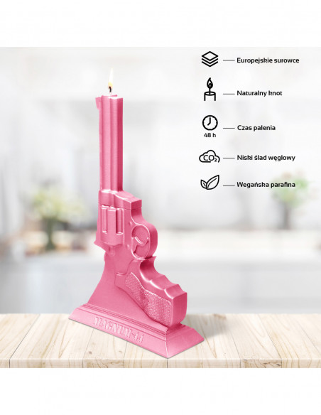 Świeca Magnum Pink