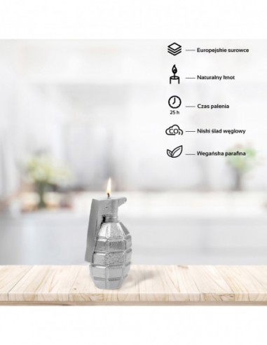 Świeca Grenade  Silver Big