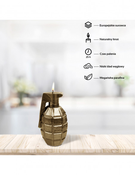 Świeca Grenade  Brass Big