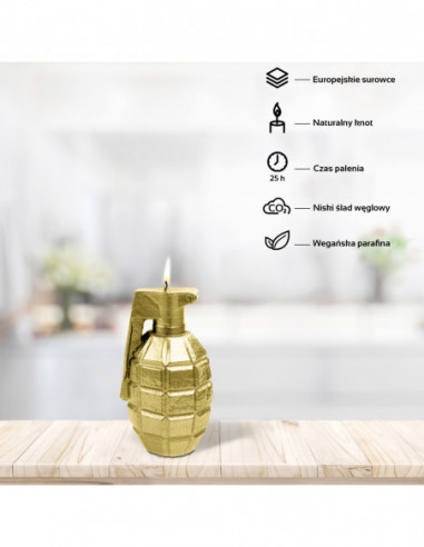 Świeca Grenade  Classic Gold Big