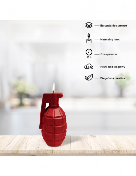 Świeca Grenade  Red Big