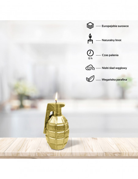 Świeca Grenade  Classic Gold Small