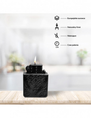 Świeca Lighter Black Metallic