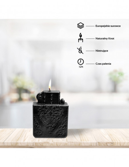 Świeca Lighter Black Metallic