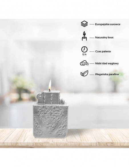Świeca Lighter Silver