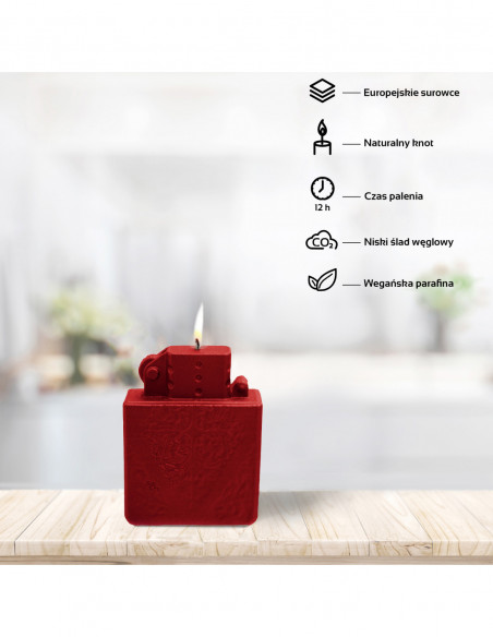 Świeca Lighter Red