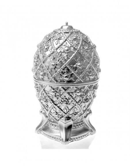 Świeca Faberge Egg Silver