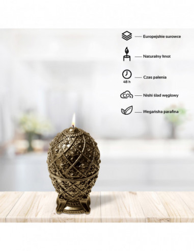 Świeca Faberge Egg Brass