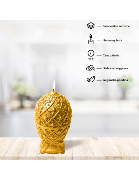 Świeca Faberge Egg Yellow