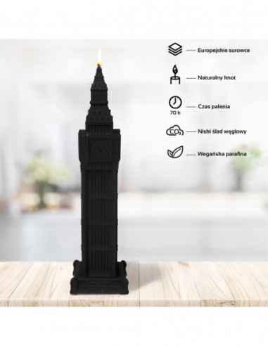 Świeca Big Ben Black Matt