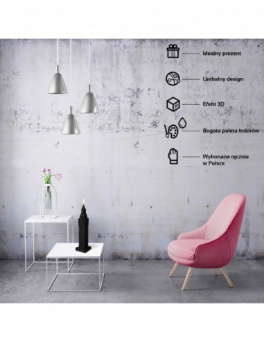 Świeca Big Ben Black Matt