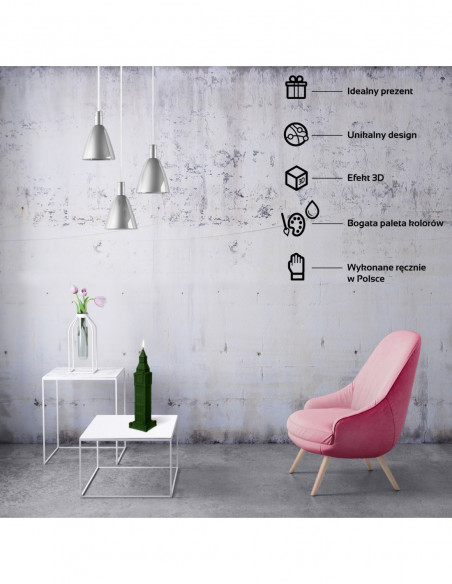 Świeca Big Ben Dark Green