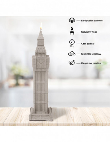 Świeca Big Ben Gray