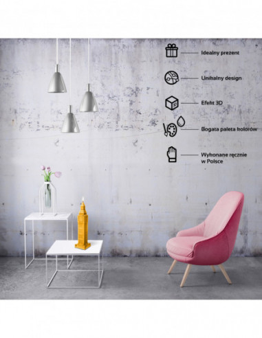 Świeca Big Ben Yellow