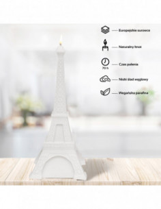 Świeca Eiffel Tower Silver 2