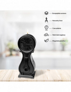 Świeca Clock Black Metallic 2