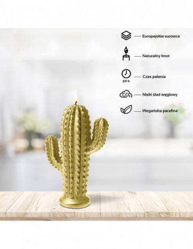 Świeca Cactus Classic Gold Big