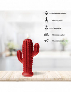 Świeca Cactus Red Big