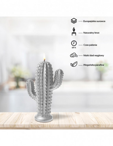 Świeca Cactus Silver Big
