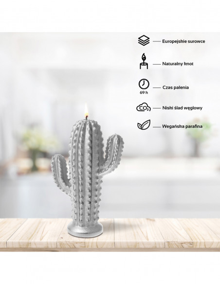Świeca Cactus Silver Big