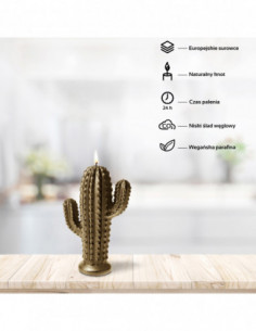 Świeca Cactus Brass Small 2