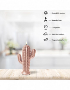 Świeca Cactus Rose Gold Small 2