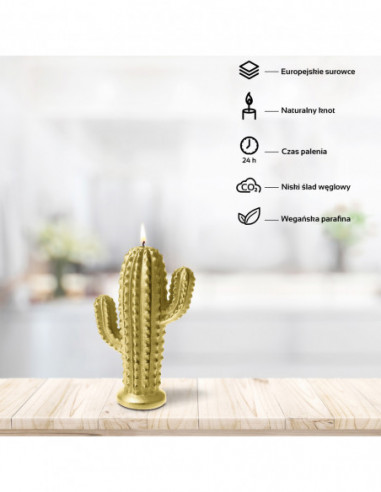 Świeca Cactus Classic Gold Small