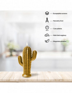 Świeca Cactus Gold Small 2