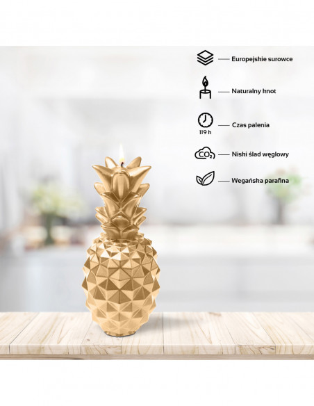 Świeca Pineapple Classic Gold Big