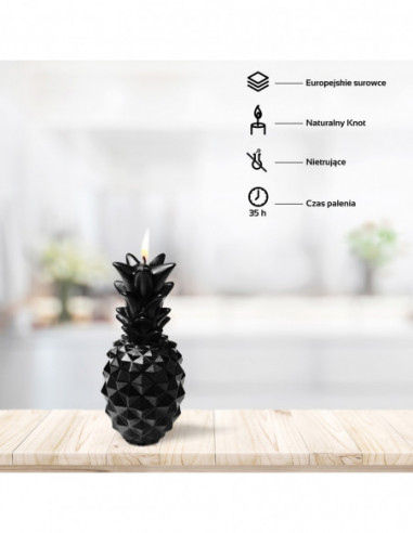Świeca Pineapple Black Metallic