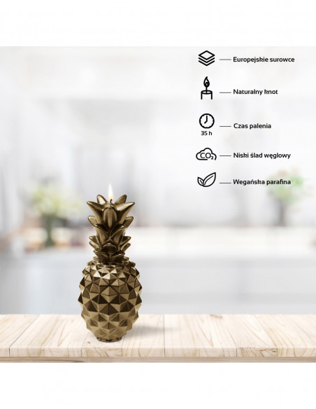 Świeca Pineapple Brass